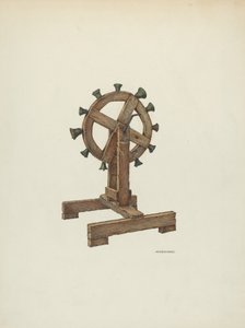 轮子上的祭坛风铃，约1941年。 作者 威廉·基克霍费尔