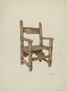 圣地椅，1941年。 作者 威廉·基克霍费尔