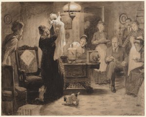 草图到插图 《文具宝贝》，1912年。 作者 威廉·勒罗伊·雅各布斯