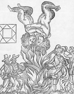 从1651年出版的“英国君主制或无君主制”预测伦敦大火的占星术象形文字的Facsmilie 作者 威廉·莉莉