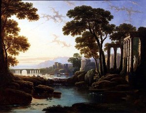 古典风景（布面油画）