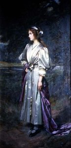 艺术家的女儿玛丽-洛格斯代尔的画像 作者 威廉·洛格斯戴