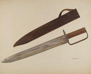 战壕刀和刀鞘，约1941年。 作者 威廉·路德维希