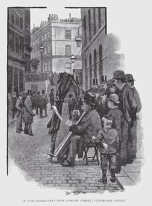 A City Character, New London Street, Fenchurch Street (litho) 作者 威廉·卢克