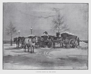 Carting Snow to the River (litho) 作者 威廉·卢克