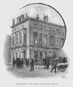 Gresham Club, King William Street (litho) 作者 威廉·卢克