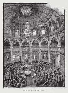The Guildhall, Council Chamber (litho) 作者 威廉·卢克