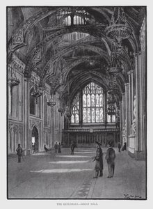 The Guildhall, Great Hall (litho) 作者 威廉·卢克