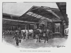 The London Parcels Delivery Company, Fetter Lane (litho) 作者 威廉·卢克