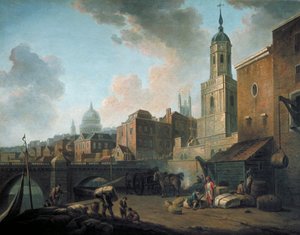 伦敦桥附近的新码头》，约1762年 作者 威廉·马洛