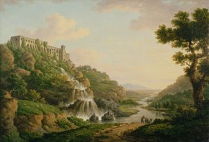 梅塞纳斯-蒂沃利的别墅，约1770年（水彩画 作者 威廉·马洛