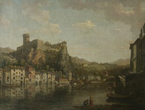 里昂风景（布面油画） 作者 威廉·马洛