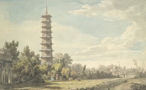 Kew的荒野景色，1763年。 作者 威廉·马洛