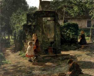 老泵井，约1862-63（布面油画） 作者 威廉·麦克塔格特