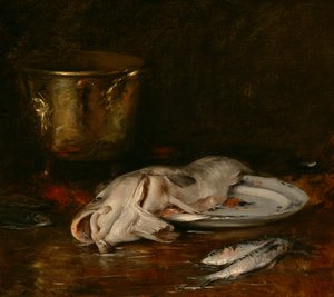 英国鳕鱼，1904年 作者 威廉·梅里特·蔡斯