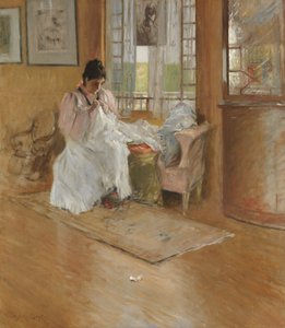 对于小个子，约1896年（布面油画） 作者 威廉·梅里特·蔡斯