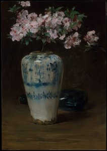Pink Azalea—Chinese Vase 作者 威廉·梅里特·蔡斯
