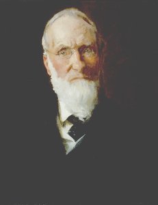 我父亲的肖像》，大卫-H-蔡斯（布面油画） 作者 William Merritt Chase