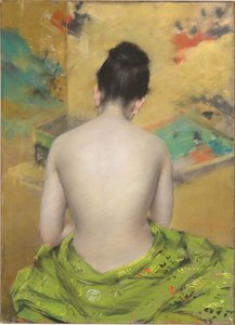 肉色和黄金的研究，1888年。