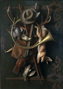 狩猎之后》（第 3 版）1884 年（布面油画） 作者 威廉·迈克尔·哈内特