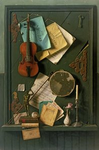 旧橱柜门，1889年 作者 威廉·迈克尔·哈内特