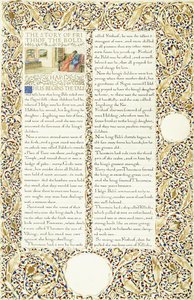 书法和照明手稿，约1871-1873年 作者 威廉·莫里斯