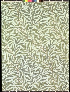 &39;柳树枝&39;壁纸设计，1887年 作者 威廉·莫里斯