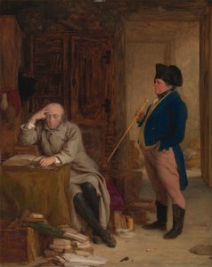 佩里格林·塔奇伍德先生闯入乔赛亚·卡吉尔牧师 作者 威廉·穆雷迪（William Mulready）