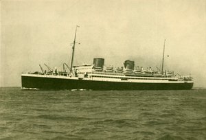 Royal Mail Motor Liner Asturias 22,500吨总价，c1930。 作者 威廉·纽文汉姆·蒙塔古·奥尔彭