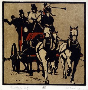 马车或勤勉："教练"--威廉-尼科尔森（1872-1949 年） 作者 威廉·尼科尔森