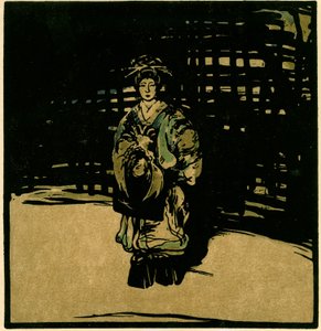 Sada Yacco，c.1902（彩色光刻） 作者 威廉·尼科尔森