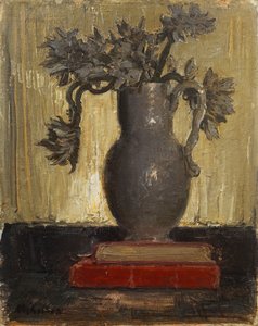 灰壶，c.1941-42（布面油画） 作者 威廉·尼科尔森