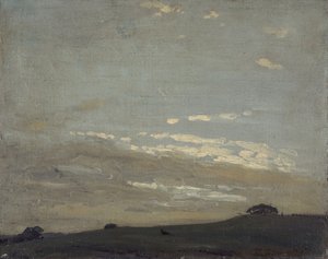 银色的夕阳》，1909-1910。