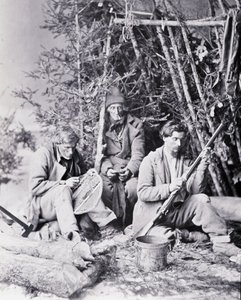加拿大捕手的生活，诺特曼摄，约 1890 年。