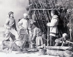 加拿大捕手的生活，诺特曼摄，约 1890 年。 作者 威廉·诺特曼