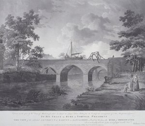 1793年，曼彻斯特附近的巴顿渡槽 作者 威廉·奥姆