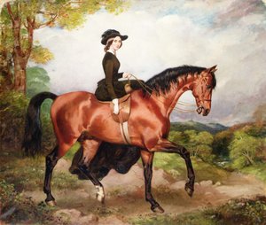 基尔代尔郡 Castletown 的托马斯-科诺利夫人肖像（布面油画） 作者 威廉·奥斯本