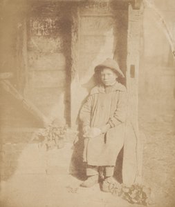 剥萝卜皮的男孩，约 1854 年（照片1854 年（照片） 作者 威廉·P·夏洛克