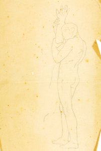 摩西、亚伦和赫尔在何烈山上（研究--右图） 作者 威廉·佩奇
