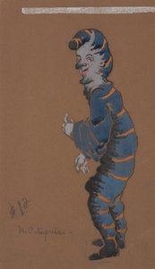 爱丽丝梦游仙境》的毛毛虫服装设计，1915年。