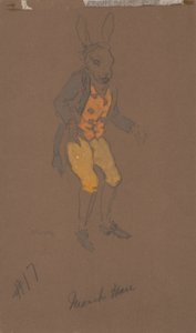 三月兔（《爱丽丝梦游仙境》服装设计，1915 年）