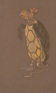 爱丽丝梦游仙境》的模拟乌龟服装设计，1915年。