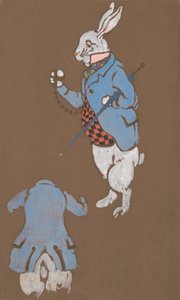 白兔的服装设计，《爱丽丝梦游仙境》，1915年，1915年。