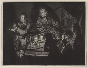在德比的约瑟夫·赖特（Joseph Wright）（1734-97）之后，在奥雷里（Orrery）进行演讲的哲学家