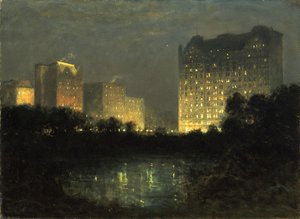 广场，约1907-1911年。 作者 威廉·R·德里克