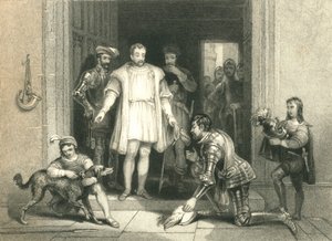 博林布鲁克在弗林特城堡对理查德二世的虚假致敬》，1836年