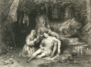 卢埃林之死》，约1836年