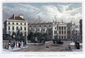 伦敦摄政公园圣安德鲁斯广场，1828年。