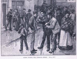 公元1856年普雷斯顿罢工期间的场景 作者 威廉·雷尼