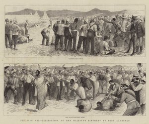 祖鲁战争，在劳伦斯堡庆祝女王陛下的生日 作者 William Ralston